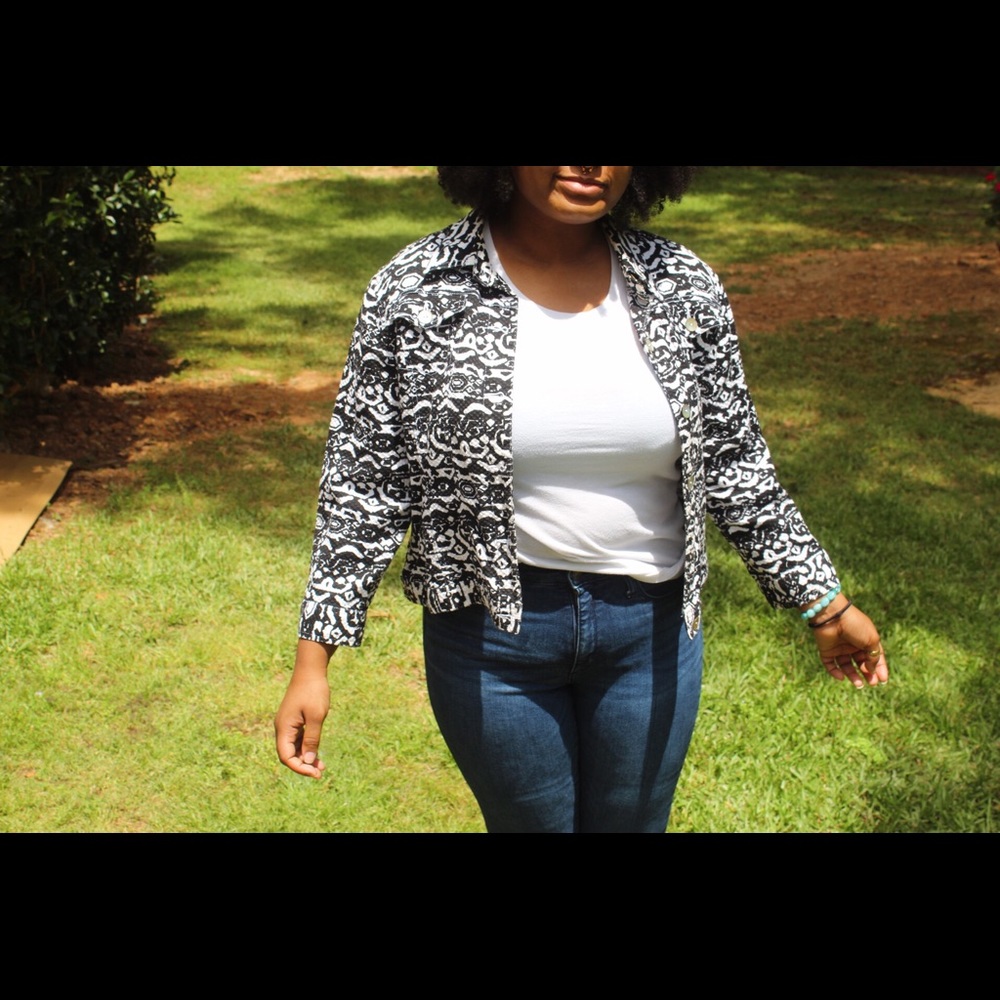 Black & White Ruby Rd Jacket - Picture 2 of 6
